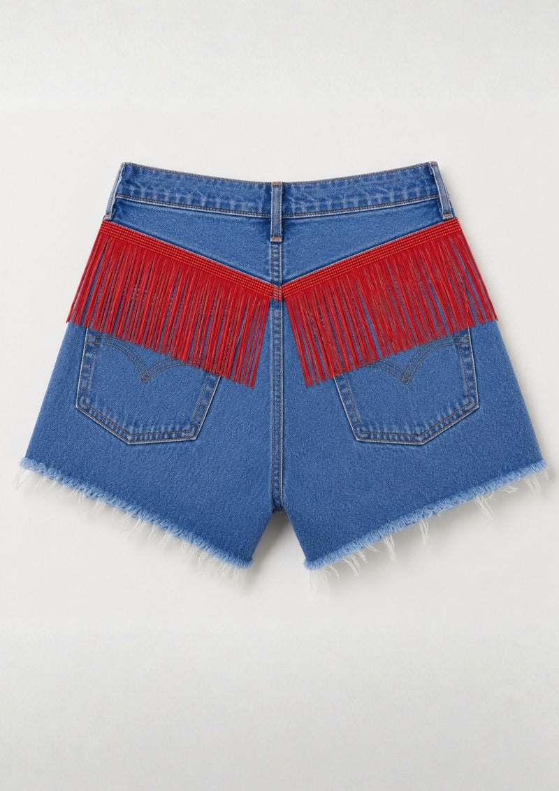 Jeans Shorts Levi’s Frange Rosse