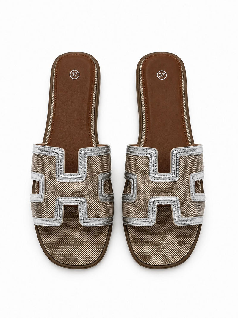 Sandalo Canvas Silver